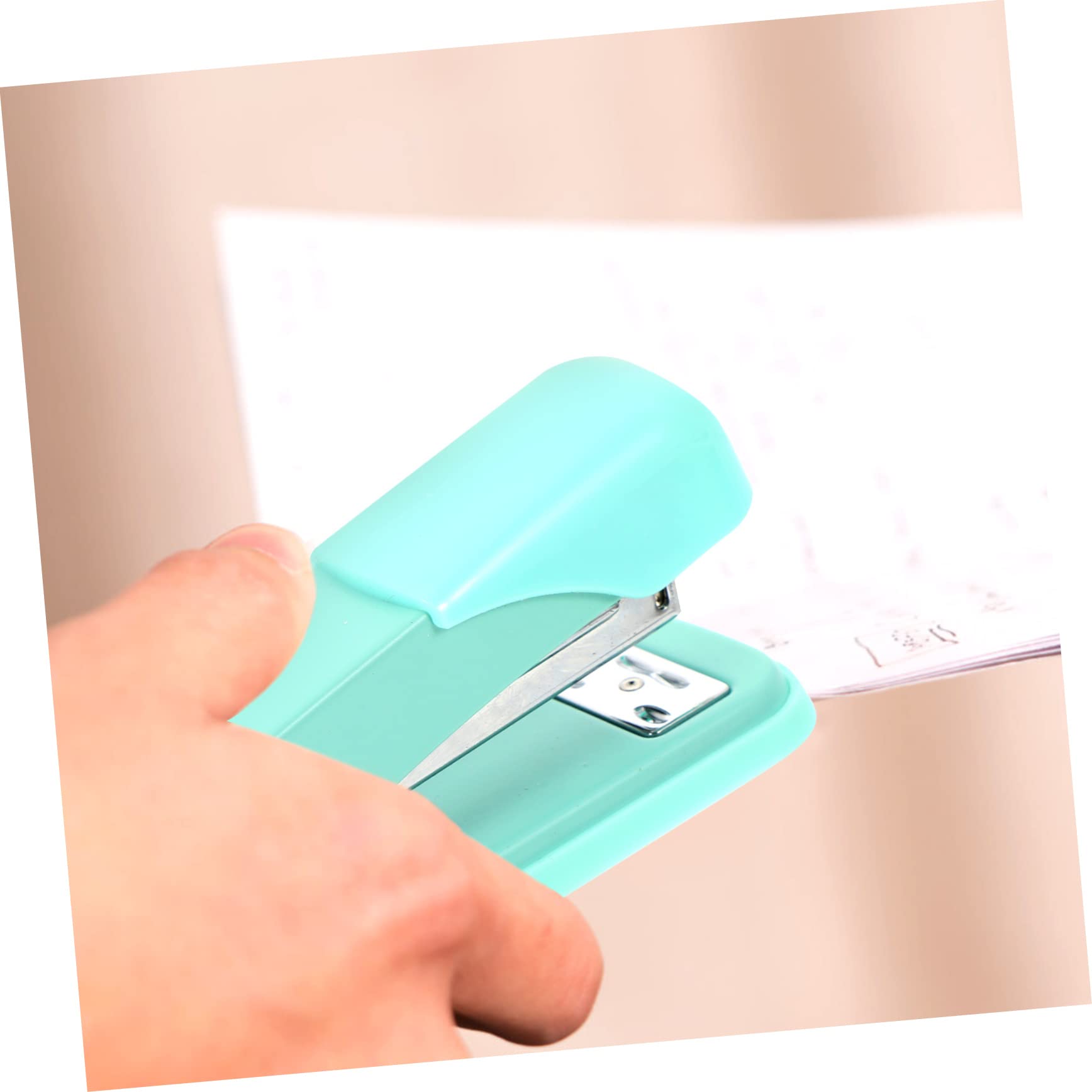NUOBESTY 10piezas Grapadora De Escritorio Metálica Portátil Grapadora Manual Para Oficina y Aula Herramienta Práctica y Ligera Para Uso Diario