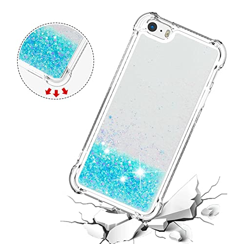 Coque iPhone 5 paillettes flottantes avec silicone souple YB
