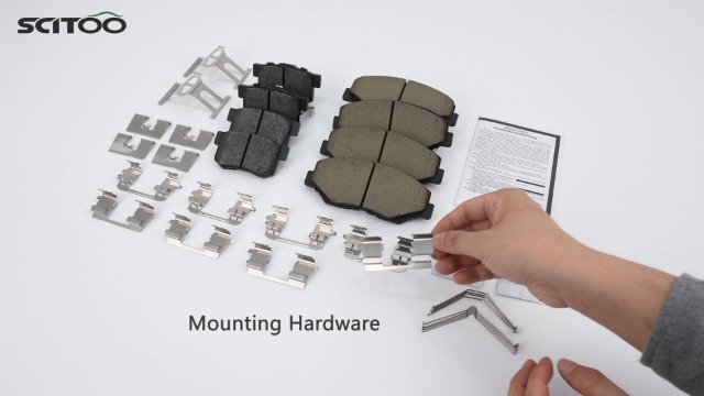 Amazon.com: SCITOO Front Ceramic Rear Semi-Metal Disc Brake Pad