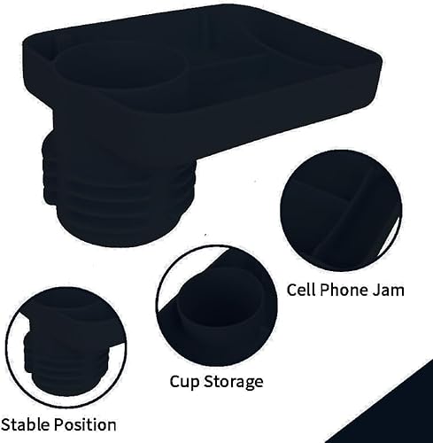 Miniatura 5 de DCG Center, Bandeja para asiento de automóvil, bandeja de automóvil para niños, bandeja portavasos, artículos esenciales de viaje para niños,