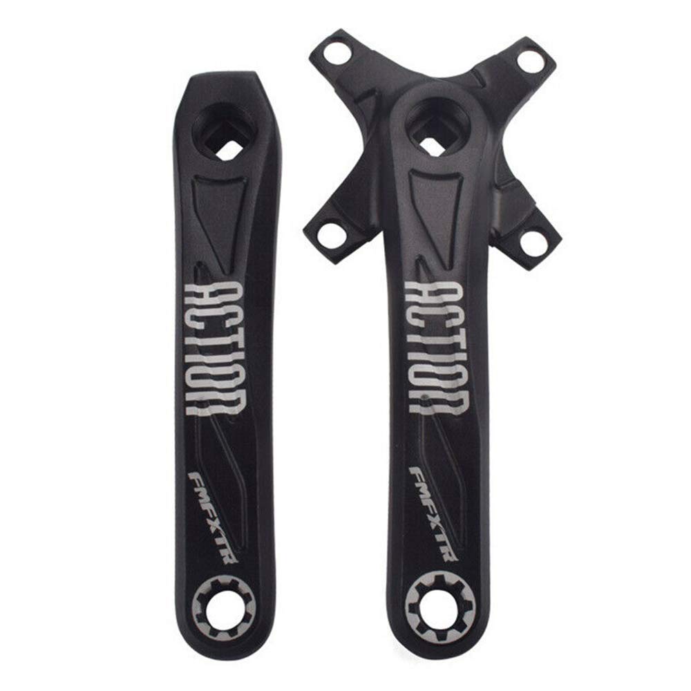 【US Stock】 3/30 Speeds 104/64bcd 24/32/42t Triple Speed MTB Aluminum Alloy Square Crankset, Mountain Bike 170mm Crank Set 104BCD Chainring, fit 10S Chains KMC Shimano, FSA Gaint