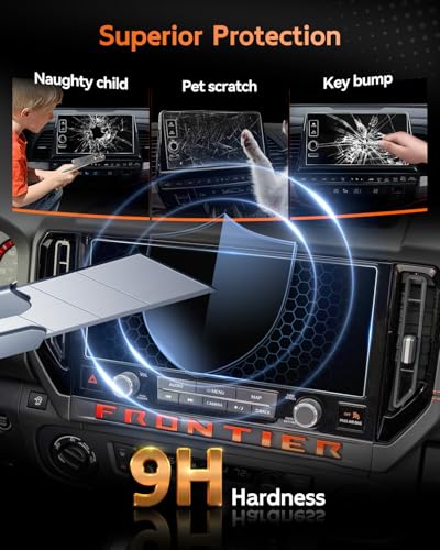 Protection écran tactile 12,3" Nissan Frontier 2025 préserver la console centrale