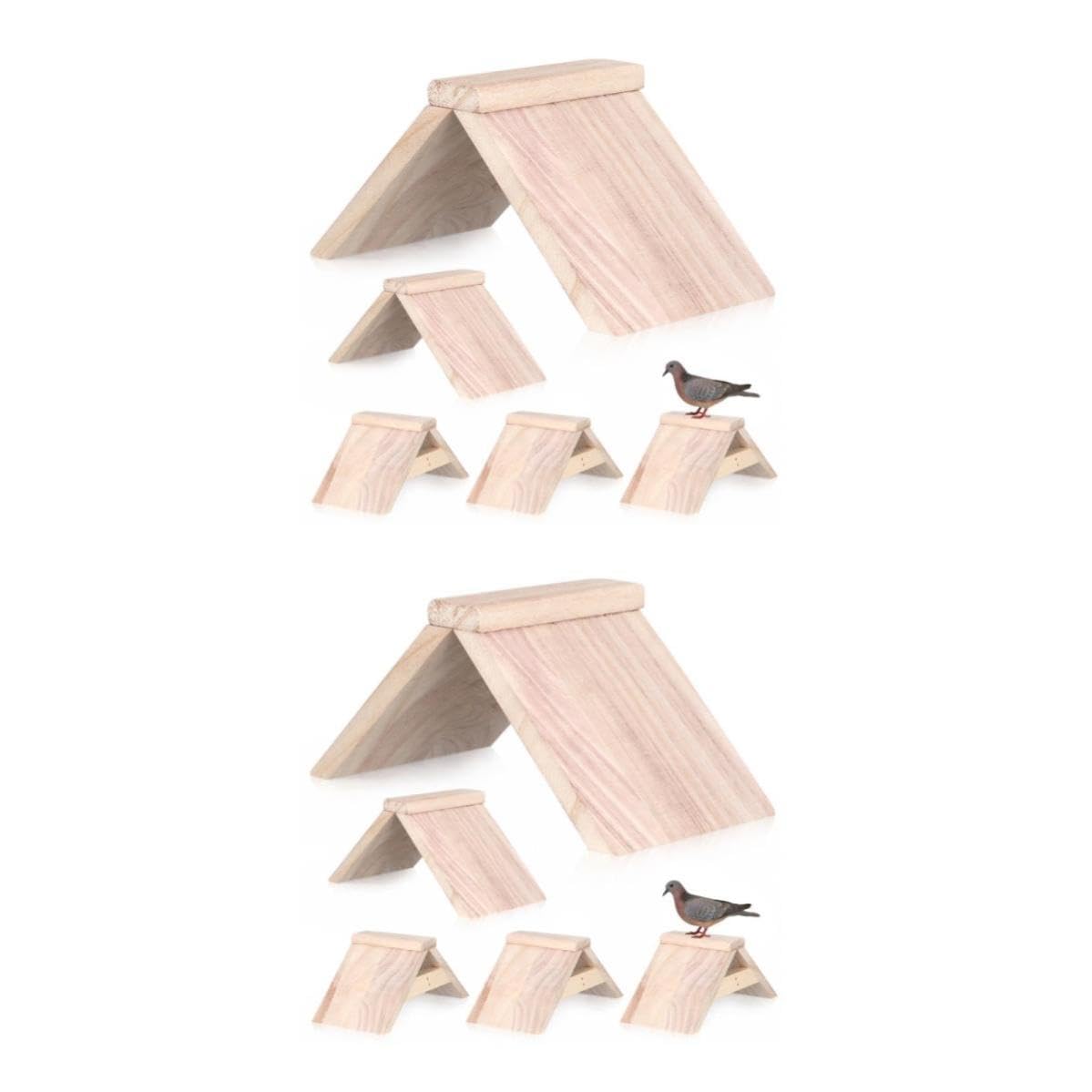 10 STK. Holz Sitzstange für Tauben und Papageien, Kaubar