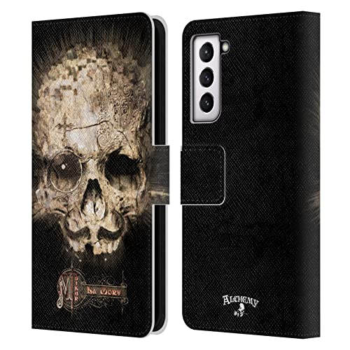 Funda libro Samsung S21 5G Alchemy Gothic Sr La Mort carcasa de cuero con tarjetero anticaídas