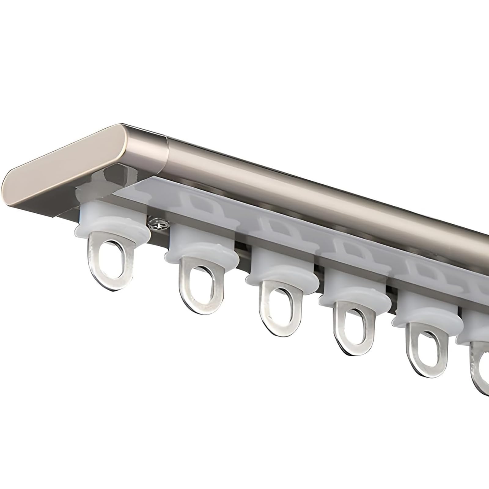 Riel de aluminio ultrafino para cortinas y paneles separadores de estancias de 260 cm