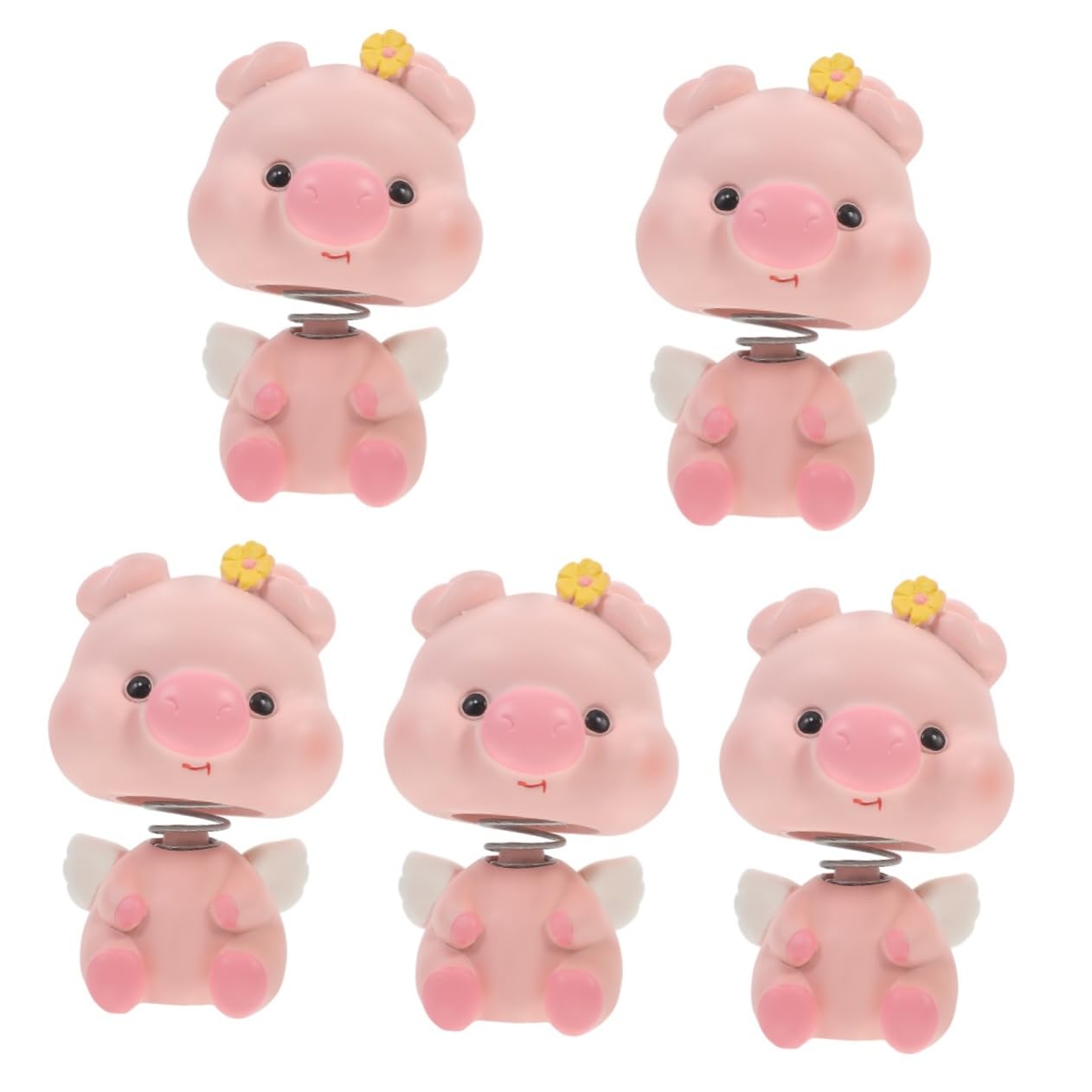 Figurine de cochon à tête secouante pour égayer vos trajets en voiture et votre bureau
