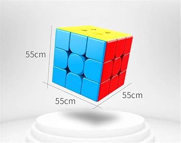 Magic Speed Cube Occupational 3x3x3 Speed Cube - Solid, Durable and Labelless Frost Vest 3D Puzzle Magic Toy - Fast Lathing Smoother Than Turns