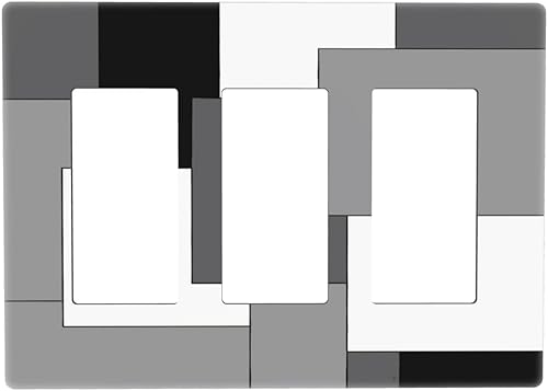 Miniatura 36 de Cubierta de Interruptor de Luz de Palanca de 1 Gang con Estampado de Bosque de Pinos Rústico Campestre, Cabaña Lodge Granero Bosque Forestal de