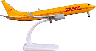 Bswath Model Airplane 1:300 Scale Model DHL B737 Model Plane Metal Alloy Model for Gift and Decoration