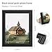 PEALSN 11x14 Picture Frame with Real Glass Front and Black Backboard, Wall Gallery Photo Frames for Wall Mounting or Tabletop Display