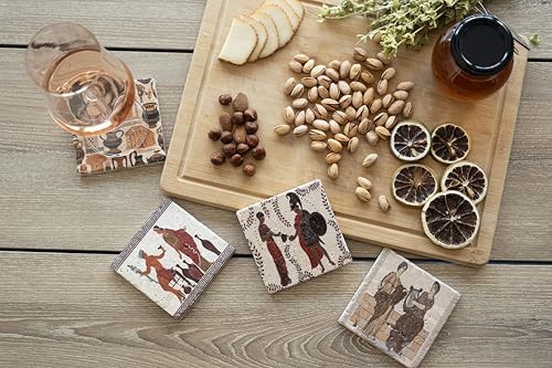 Ancient Greek Coasters Set of 4, Greek Gift, Greek Decor, Ancient Greece Decor Ancient Greek Coasters Set of 4, Greek Gift, Greek Decor, Ancient Greece Decor