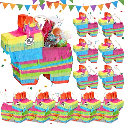 Mini piñatas Jexine en vrac (lot de 12) de 10,2 cm pour anniversaires d'enfants