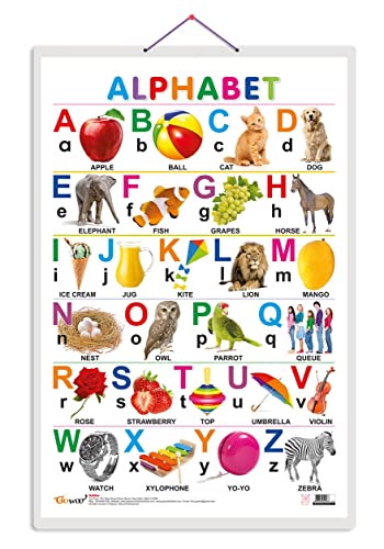 Image of GO WOO Alphabet Educational Poster for Preschool Kids Classroom Study | Learning- Chart for Kids Learning (20 inchX30 inch Inches)