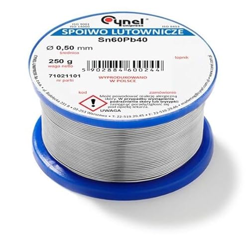 NAJDER Bobine Fil Étain de Soudure Diamètre 2.0 mm avec Colophane Poids 100g, Étain à Souder avec Flux Sn60Pb40 pour Soudure Électrique Bricolage Réparation