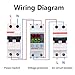 SVP-916 Voltage Protector Relay 80A 100-130VAC Adjustable Over Under Voltage Monitor with LCD Display DIN Rail Mount Protection Device for Industrial Equipment