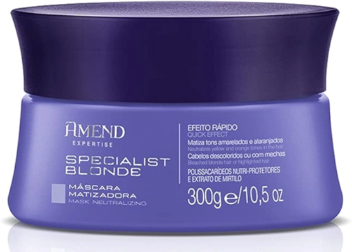 Máscara Matizadora Amend Specialist Blonde 300 G
