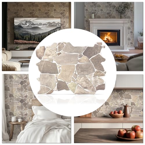 CONCORD WALLCOVERINGS ™ Retro-Art 3D Wall Panels, Pack of 6,