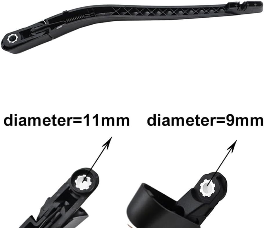 12" Rear Wiper Blade Arm Set Kit For Hyundai For I10 MK1 2008 2009 2010 2011 2012 2013 2014 Windshield Tailgate Window Brush