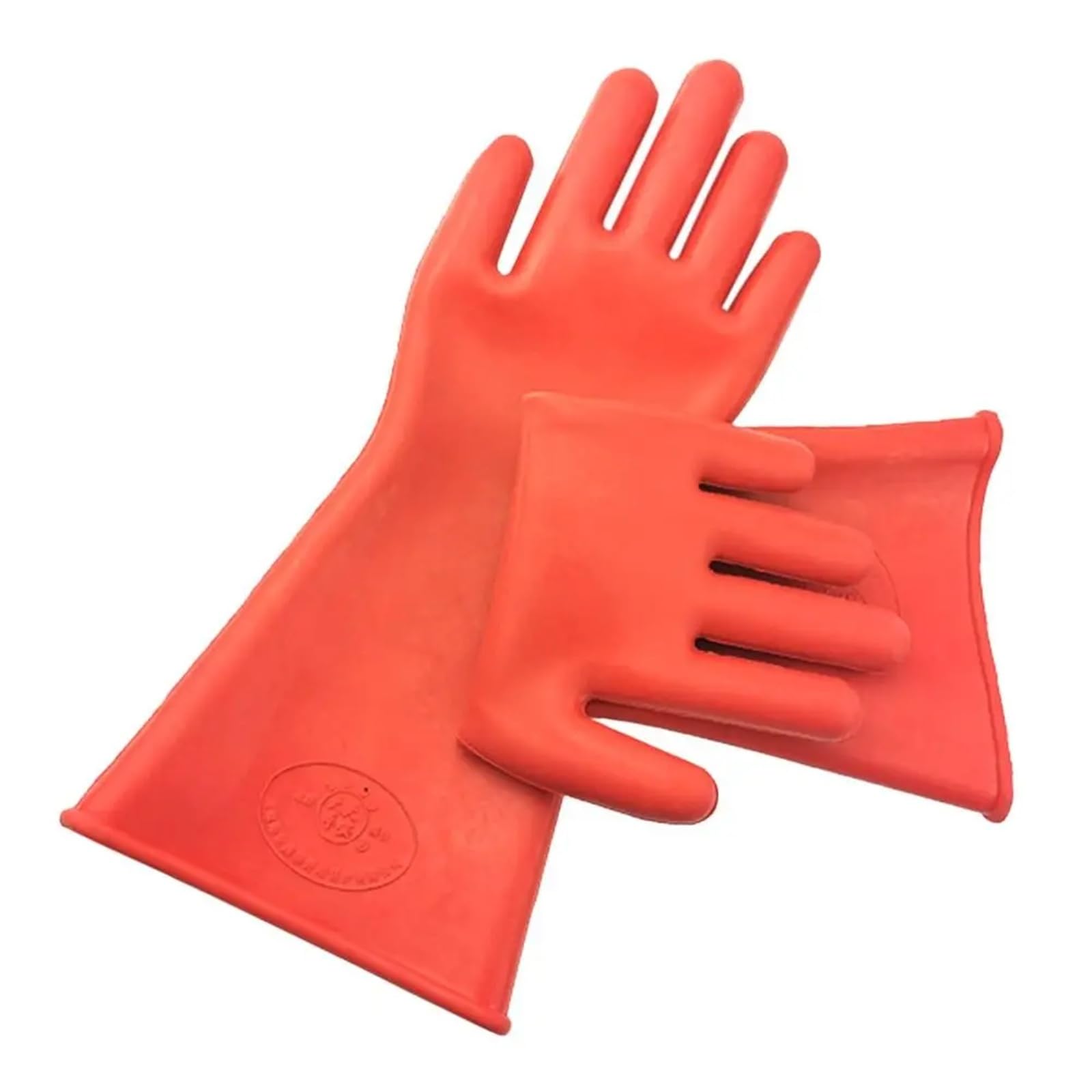Générique Gants isolants industriels rouges 5 kV - Gants de travail en caoutchouc résistant à la tension for les travaux d'électricien 220 V