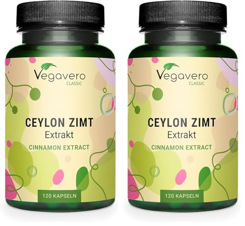 Cannelle de Ceylan Vegavero en gélules vegan hautement dosées pour un programme de 4 mois
