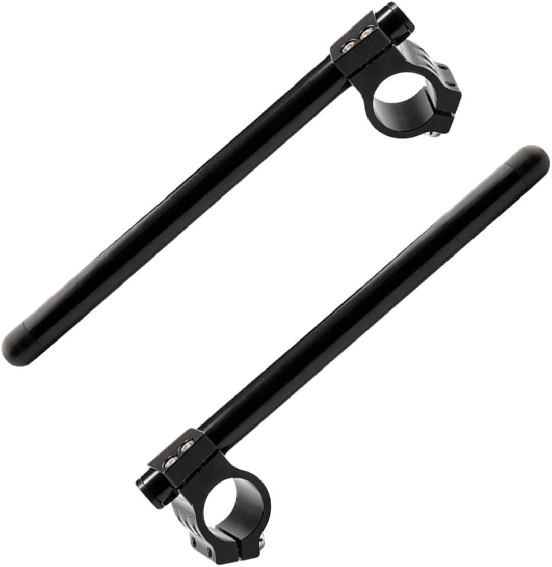 STOBAZA CNC Aluminum Alloy Motorcycle Handlebar Set 41mm Clip On Suitable for Street and Racing Bikes Lightweight and Sturdy Design