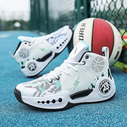 Kids Basketball Shoes Boys Girls High Top Sneakers Comfy Breathable Outdoor Cushioning Athletic Shoes for Training Running3