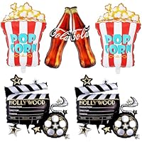 6 globos de noche de cine Hollywood, globo de noche de apertura