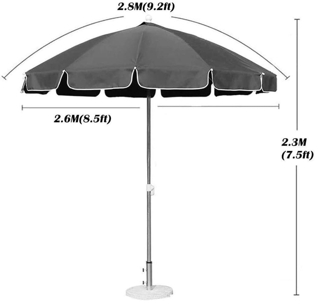 LSLYTQ Outdoor Garden Parasols Outdoor Patio Umbrella With Fringe, Garden Parasol For Balcony, Patio, Fishing, Backyard，Stainless Steel Rod Waterproof Uv Protection good