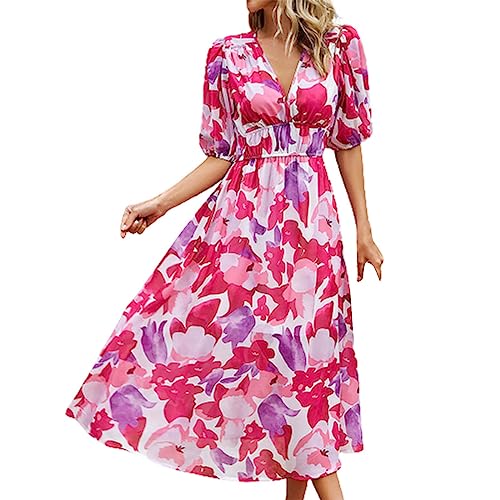 Robe pull longue col en V : silhouette affinée et confort ample au quotidien