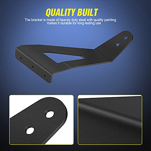 Image of Nilight 2PCS 52 inch Curved LED Light Bar Bracket at Upper Windshield Roof Cab for 2004-2018 Ford F150 & SVT Raptor