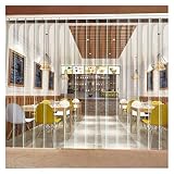 MATÉRIEL: Nos rideaux de porte sont fabriqués en PVC, respectueux de l'environnement, anti-rayures, anti-oxydation, antistatique et beau, les bandes sont flexibles et difficiles à tordre ou à casser