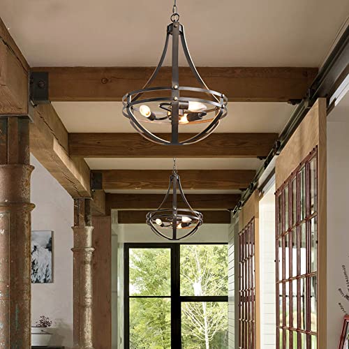 Luminaire suspendu américain à 3 pendentifs E14 et éclairage classique pour salon salle à manger - 5