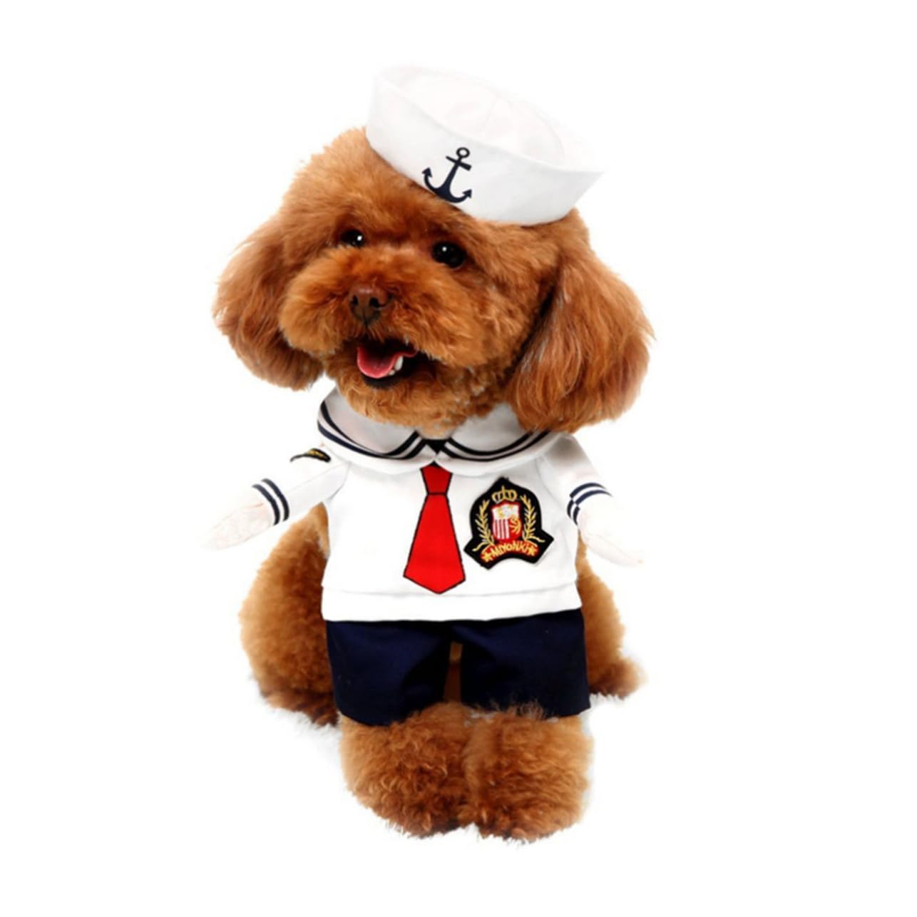 Angoily 3 Pz costume da cane da compagnia vestito da marinaio gatto vestiti abito abbigliamento per animali domestici costume da bagno per cani piccolo cane impostare tuta