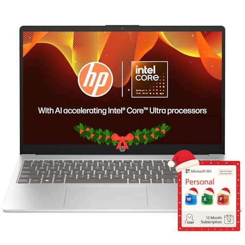 HP 15.6" Laptop with Microsoft 365-1.1TB Storage - 8GB Memory - Intel Inside | Anti-Glare Display, 128GB SSD and 1TB Cloud Storage, 4-Cores CPU, Fast Charge and 12hrs Battery, no Mouse