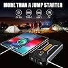 3000A Peak Jump Starter Battery Pack for Up to 10L Gas and 8L Diesel Engines, 12V Portable Car Battery Jump Starter Box with 400 Lumens LED Light