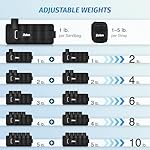 ZELUS 1 Pair Adjustable Ankle Weights, 2 4 6 8 10 lb Modularized Leg Weight Straps for Women Men, Weighted Ankle Weight Set with Removable Sandbags, 1-5 lb per Ankle Strap for Gym Yoga Jogging Walking - Image 5
