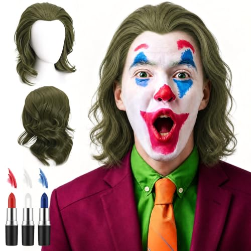 Green Clown Wig for Men