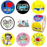 Yunahoo 500PCS I Love Science Stickers Motivate Chemistry Party Favors Supplies Decorations Carnival Events Prize Label Sticker