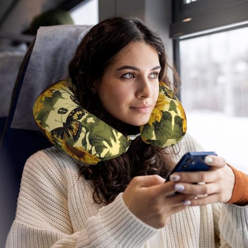Almohada de viaje con espuma viscoelástica negro miniatura 6