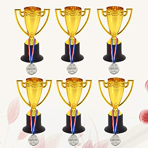 BESPORTBLE Conjunto de 12 peças de medalhas de prêmio de troféu, prêmios, lembrancinhas de festa par