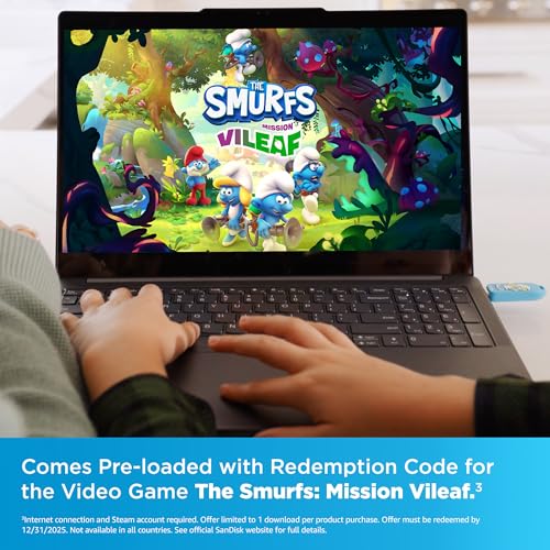 SanDisk Smurfs Smurfette Edition clé USB USB 3.2 Gen 1 - vue 3