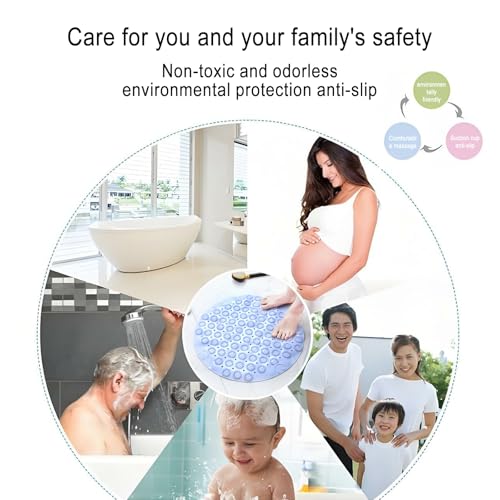 WideSmart Badewannenmatte,Antirutschmatte Badewanne Rutschmatte Badewanne Badewannenmatte rutschfest badewanne Antirutschmatte Wanneneinlage rutschfest (2*Blau 30 * 30cm)