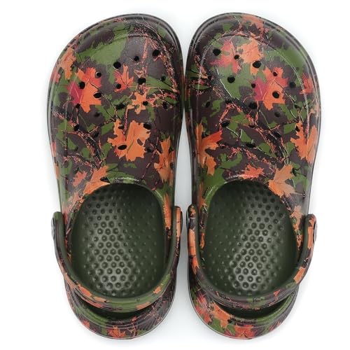 Image of Kids Tie Dye Garden Clogs for Boys Girls | Lightweight Slip-On Water Shoes with Arch Support