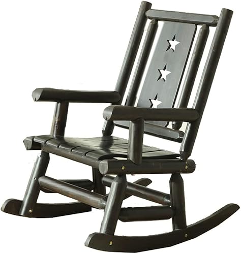 Taburete de madera antigua para exteriores silla mecedora de madera con reposabrazos taburete bajo para balcón o uso en interiores taburete moderno