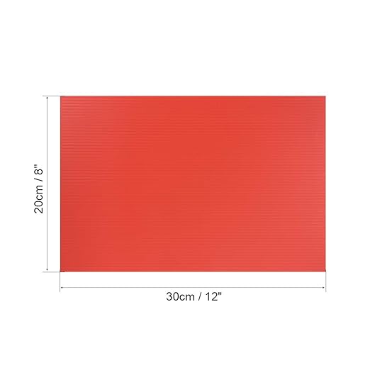 Corrugated Plastic Sheet 3mm, Red