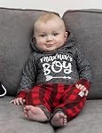 Newborn Baby Boys Clothes Infant Hoodie Letter Print Long Sleeve Pullover Romper Pants 2pcs Outfit Set
