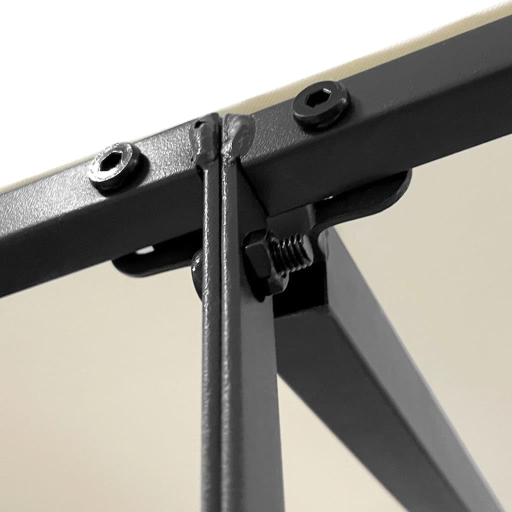 vidaXL Tettoia Crema 2x2,3 m 180 g/m² Tessuto e Acciaio