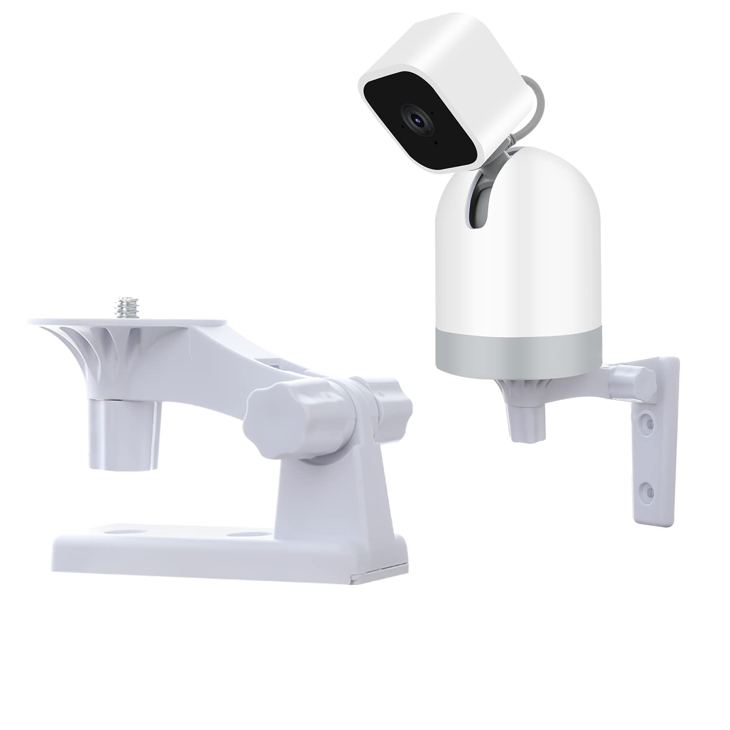 Adjustable Wall Mount Compatible with Blink Mini Pan-Tilt Camera, Adjustable Angles Bracket 180 Degree Rotation for Ceiling and Wall Mounting Kit Easy to Install (NOT Included The Cam)