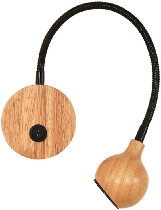 Wall Lamp with On/Off Switch Flexible Reading Bedside Table on Bike 3W LED Desk Lamp for Office Bedroom Living Room