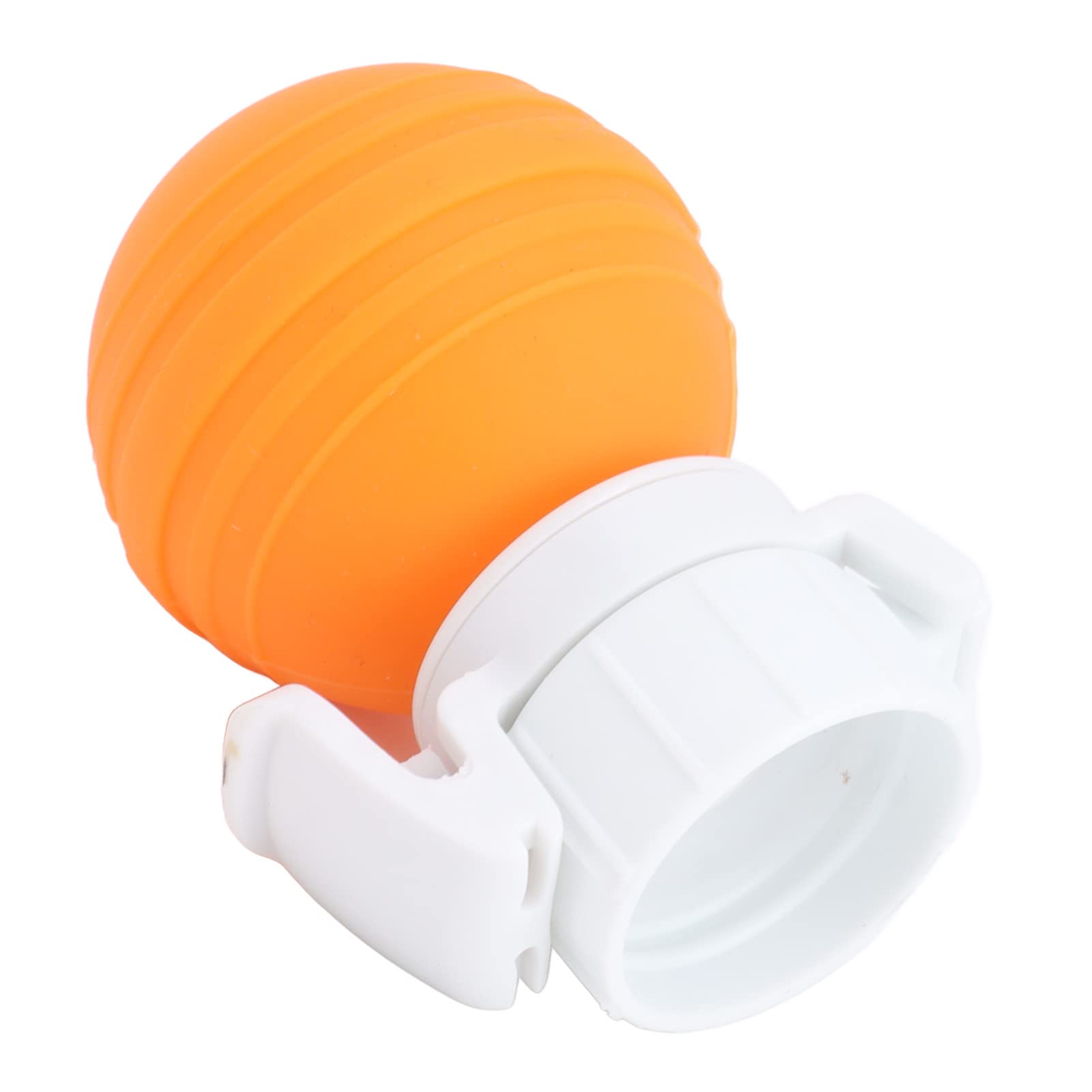 OVAQUIXI Fizz Keeper Carbonation Preserver, Freshness Guarantee Soda Bottle Lid,Fizzy Drinks Bottle Pressure Stopper,Silicone Pump Ca p for Most Carbonated Drinks (Orange)